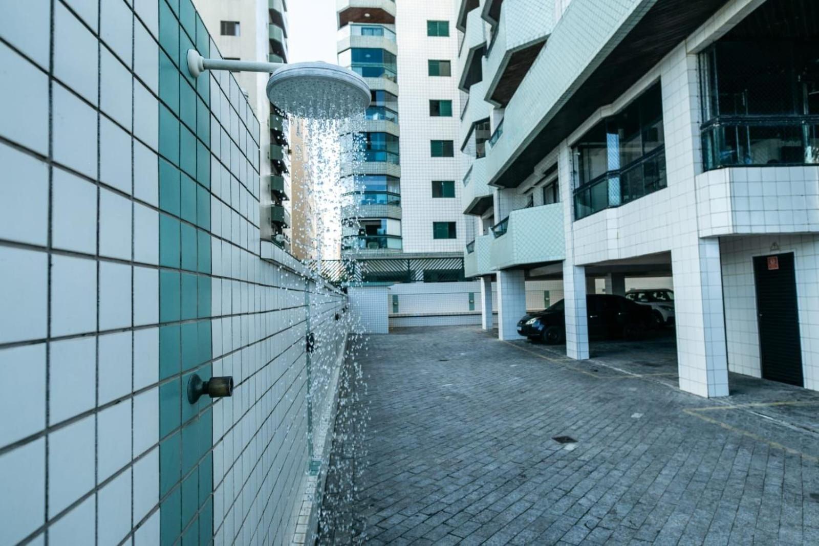Frente Vista Mar Com Varanda Wi Fi 300Mbps E 10M Da Praia Da Tupi - Estacionamento Gratuito Прая-Гранди Экстерьер фото